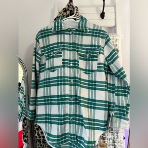 Blue & Green Flannel Joie